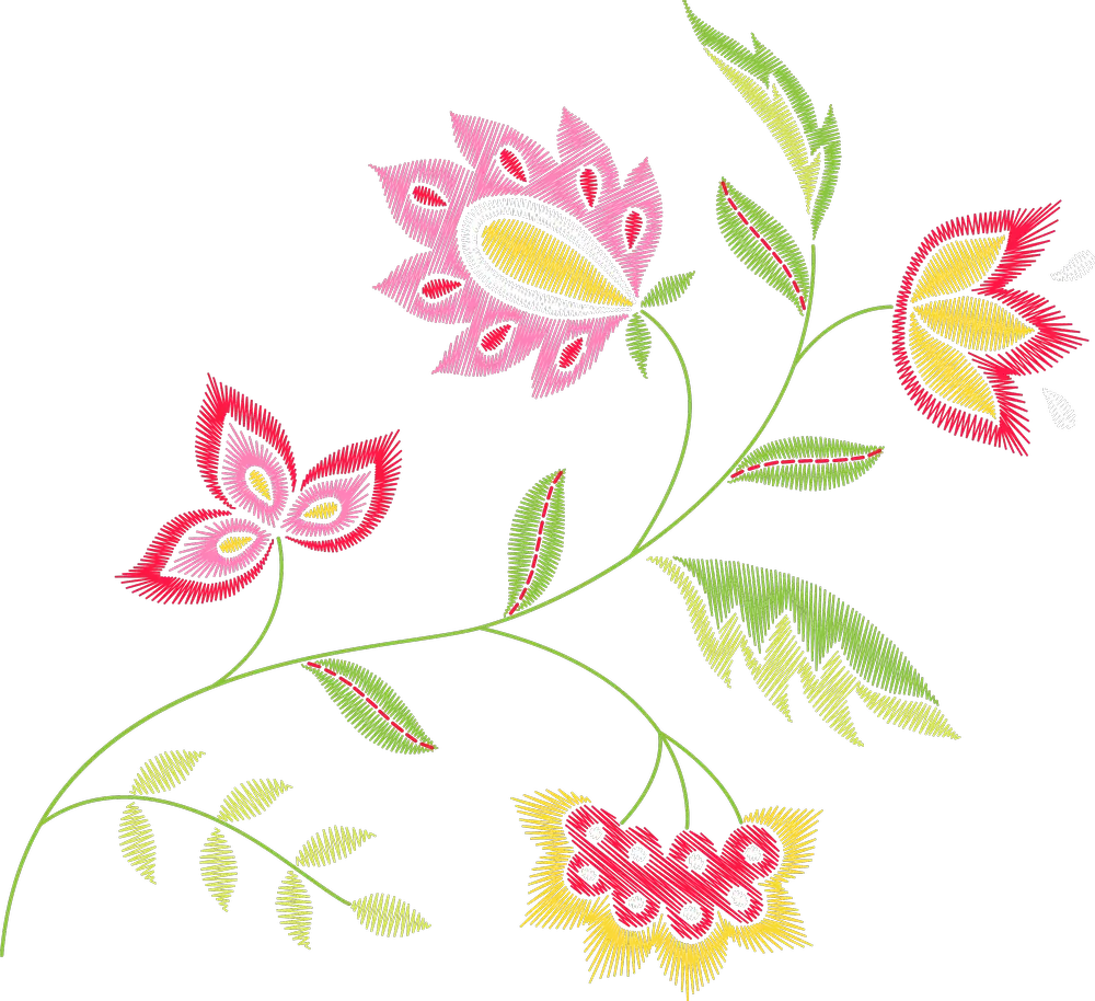 佩斯利花卉藤蔓
