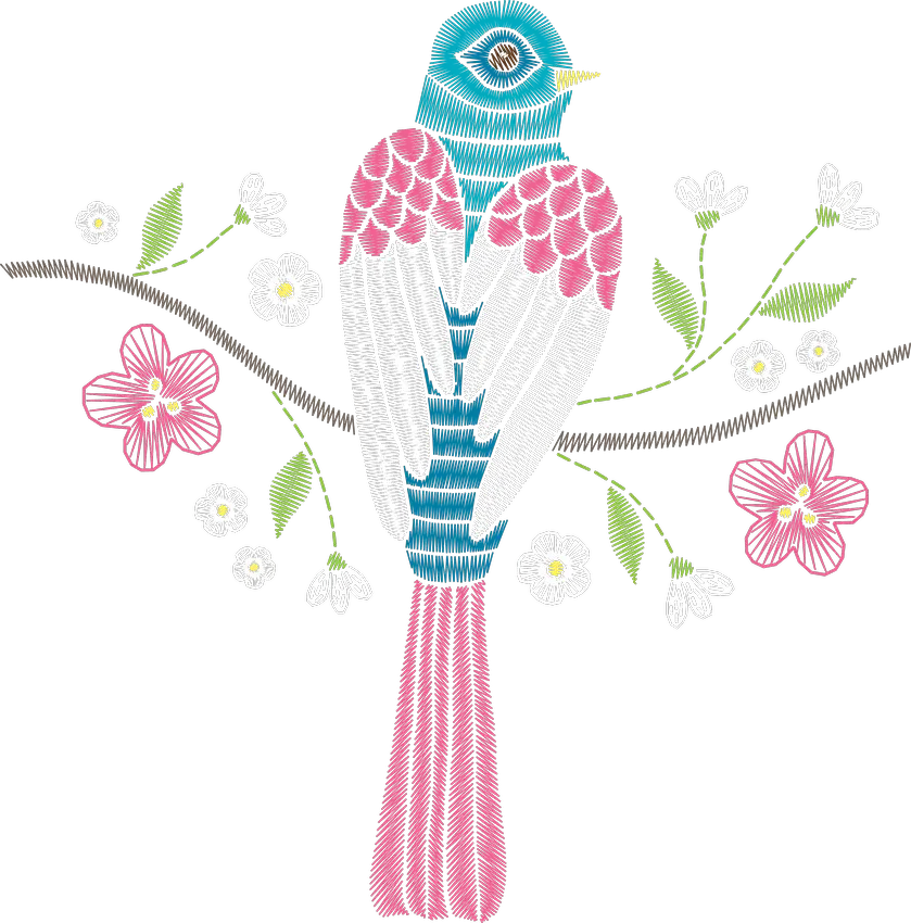 花枝栖鸟