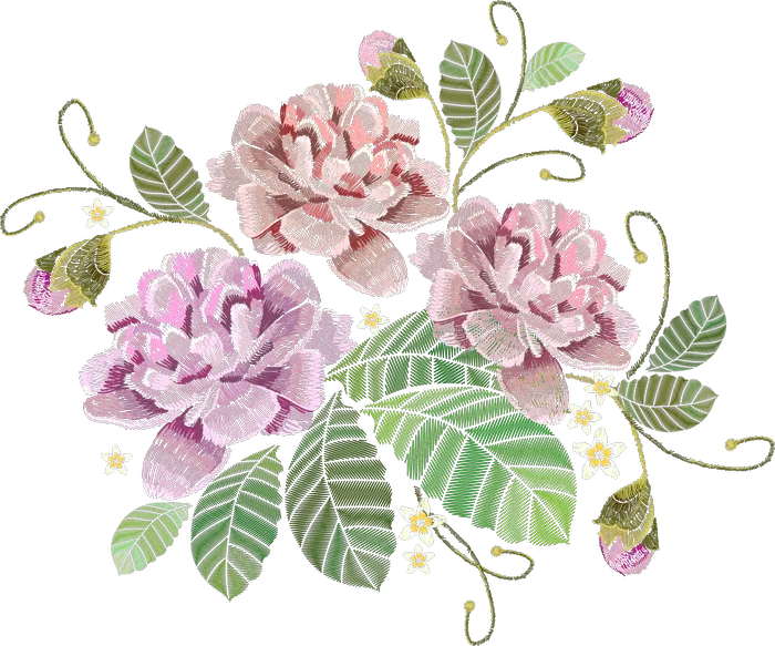 粉色康乃馨与绿叶