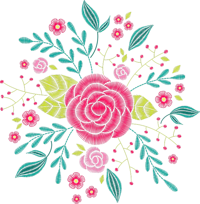 Pink Rose Medallion